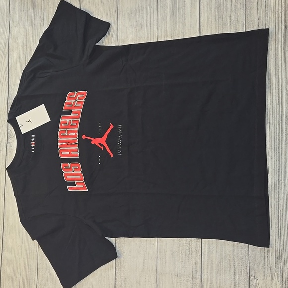 Jordan Other - Air Jordan Men's Los Angeles Short Sleeve T-Shirt Black/Red/White Size L NWT